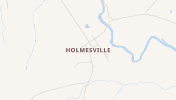 Holmesville, Mississippi map