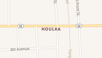 Houlka, Mississippi map