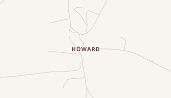Howard, Mississippi map