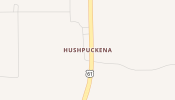 Hushpuckena, Mississippi map