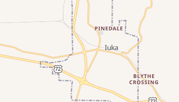 Iuka, Mississippi map