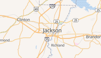 Jackson, Mississippi map