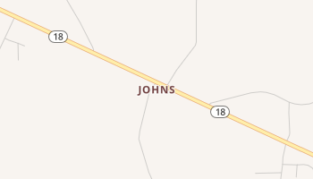 Johns, Mississippi map