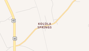 Kolola Springs, Mississippi map