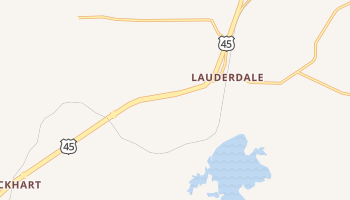 Lauderdale, Mississippi map