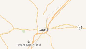 Laurel, Mississippi map
