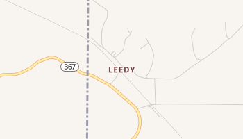 Leedy, Mississippi map