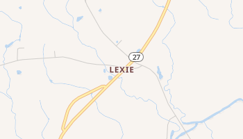 Lexie, Mississippi map