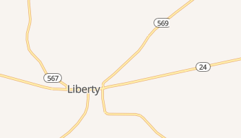 Liberty, Mississippi map