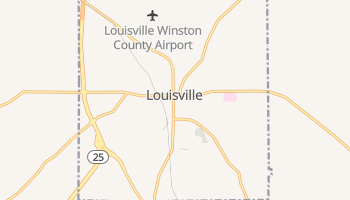 Louisville, Mississippi map