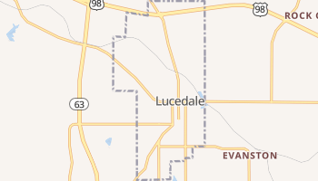 Lucedale, Mississippi map