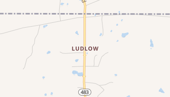 Ludlow, Mississippi map