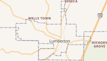Lumberton, Mississippi map