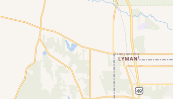 Lyman, Mississippi map