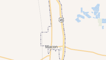 Macon, Mississippi map
