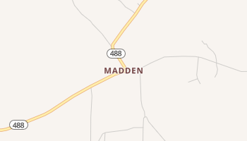 Madden, Mississippi map