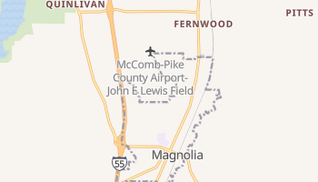 Magnolia, Mississippi map