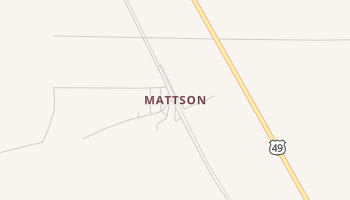 Mattson, Mississippi map