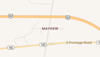 Mayhew, Mississippi map