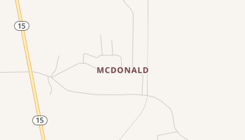 McDonald, Mississippi map