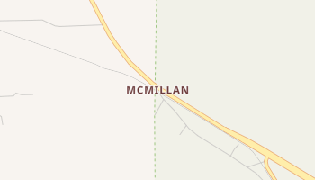 McMillan, Mississippi map