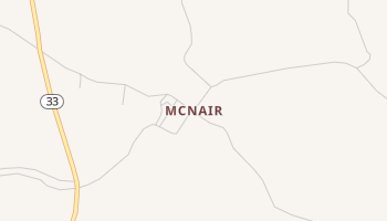 McNair, Mississippi map