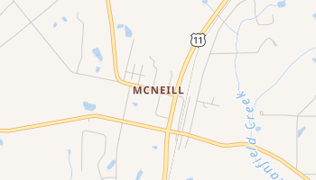 McNeill, Mississippi map