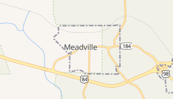 Meadville, Mississippi map