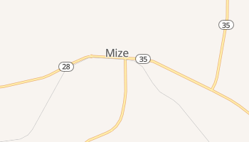 Mize, Mississippi map