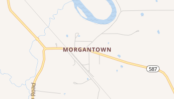Morgantown, Mississippi map