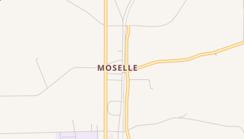 Moselle, Mississippi map