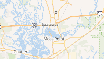 Moss Point, Mississippi map