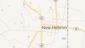 New Hebron, Mississippi map