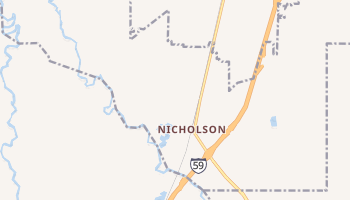 Nicholson, Mississippi map