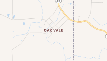 Oak Vale, Mississippi map