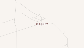 Oakley, Mississippi map