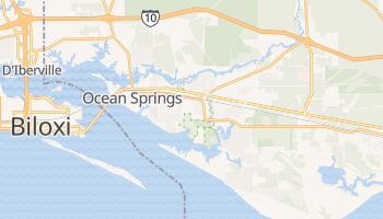 Ocean Springs, Mississippi map