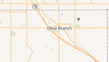 Olive Branch, Mississippi map