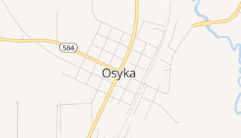 Osyka, Mississippi map