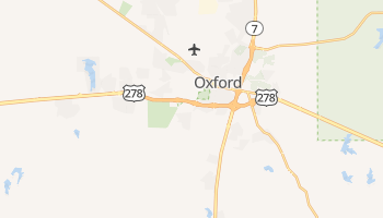 Oxford, Mississippi map