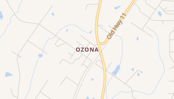 Ozona, Mississippi map