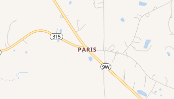Paris, Mississippi map