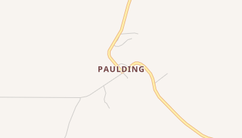 Paulding, Mississippi map