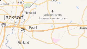 Pearl, Mississippi map