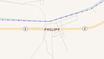 Philipp, Mississippi map