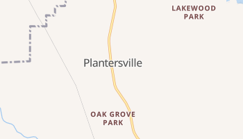 Plantersville, Mississippi map