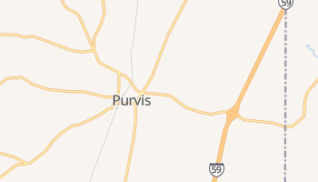 Purvis, Mississippi map