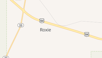 Roxie, Mississippi map