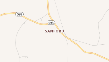 Sanford, Mississippi map