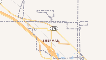 Sherman, Mississippi map